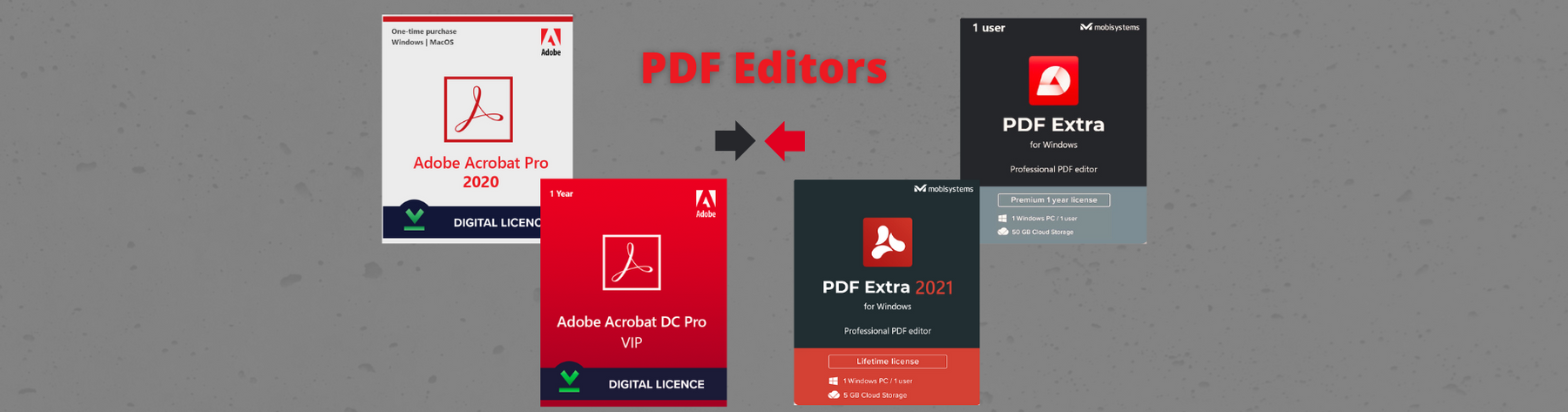 Сравнение между Adobe Acrobat Pro и PDF Extra