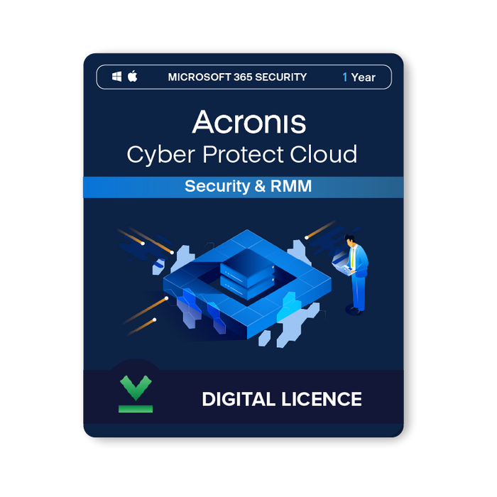 Acronis Cyber Protect Cloud - Security & RMM  | 1 Year | Different Licensing Options - Digital Licence