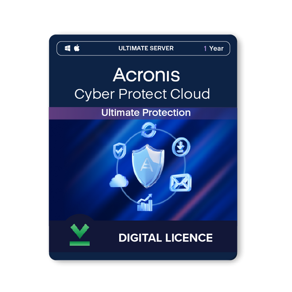 Acronis Cyber ​​Protect Cloud — Ultimate Protection | 1 год | Различные варианты лицензирования — Цифровая лицензия
