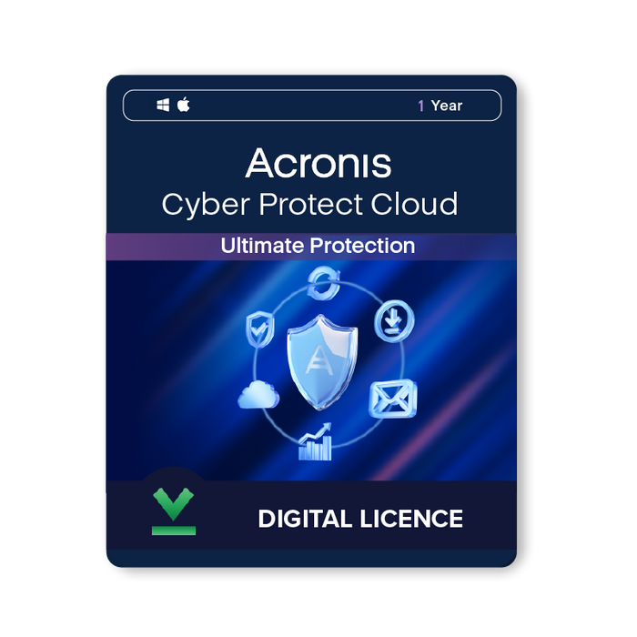 Acronis Cyber Protect Cloud - Ultimate Protection  | 1 Year | Different Licensing Options - Digital Licence