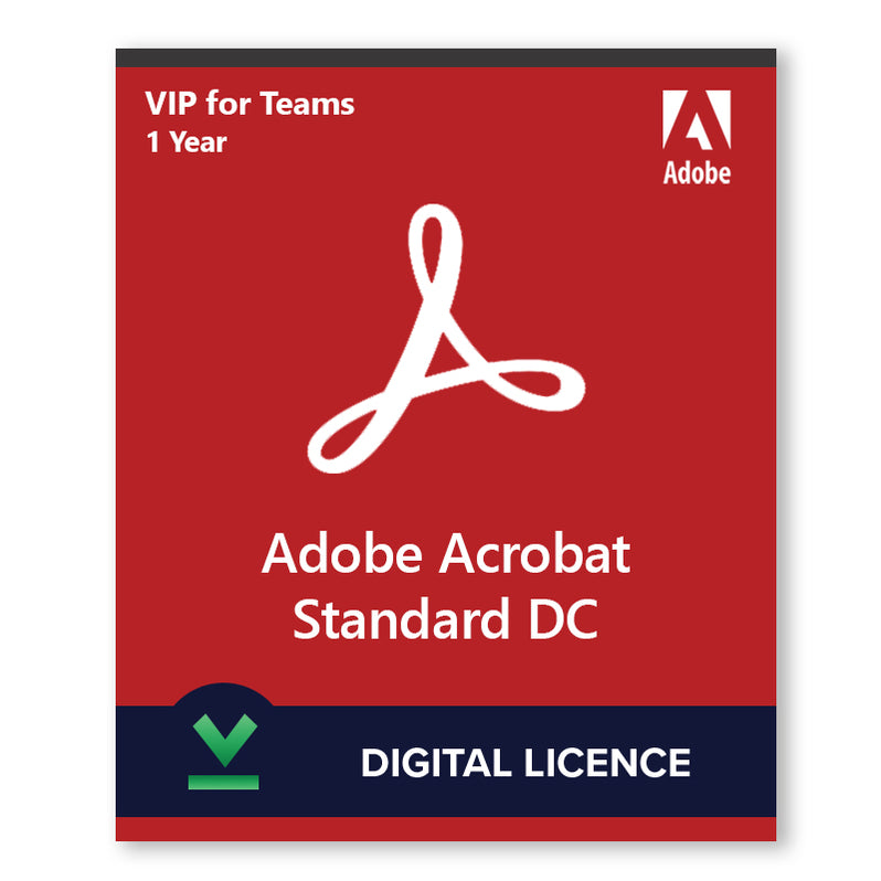 Buy Adobe Acrobat DC Standard VIP 1 Year Digital Licence