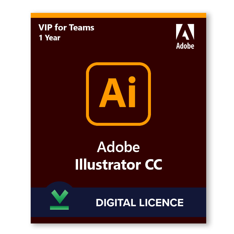 Buy Adobe Illustrator CC VIP | 1 Year | Digital Licence | LicenceDeals.com