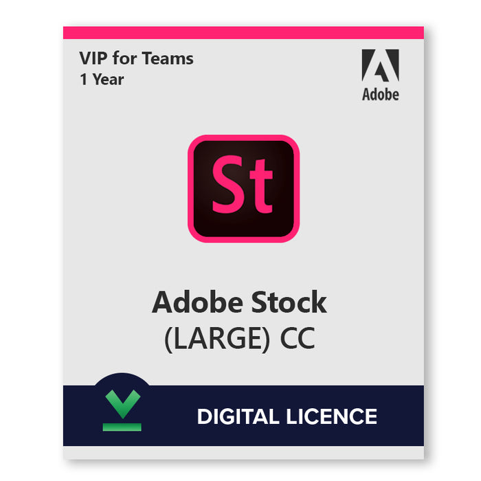 Adobe Stock | Large Plan | 1 gads | Digitālā licence
