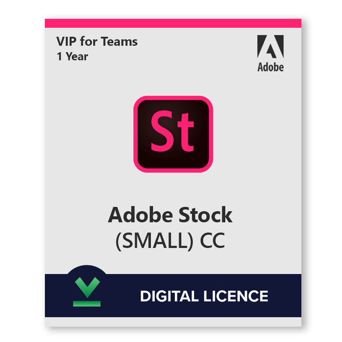 Adobe Stock | Малък план | 1 година | Дигитален лиценз