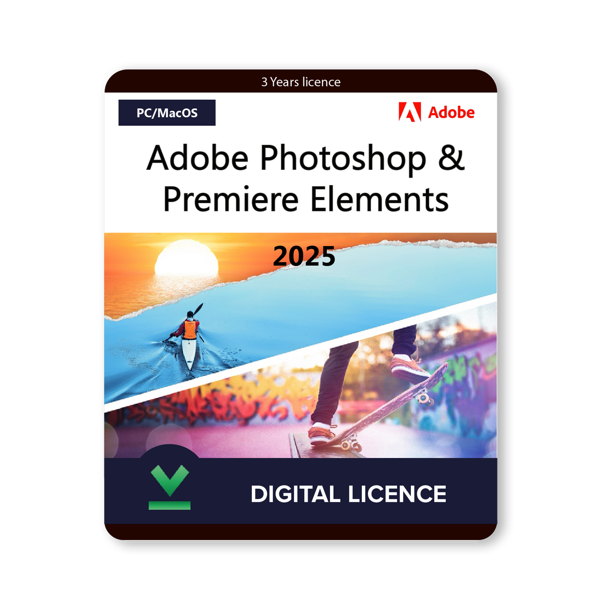 Buy Adobe Photoshop and Premiere Elements 2025 PC/Mac | 3 Years