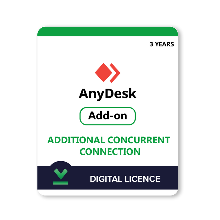 AnyDesk Add-On Additional Concurrent Connection | Различни варианти за срок на абонамента - Дигитален лиценз