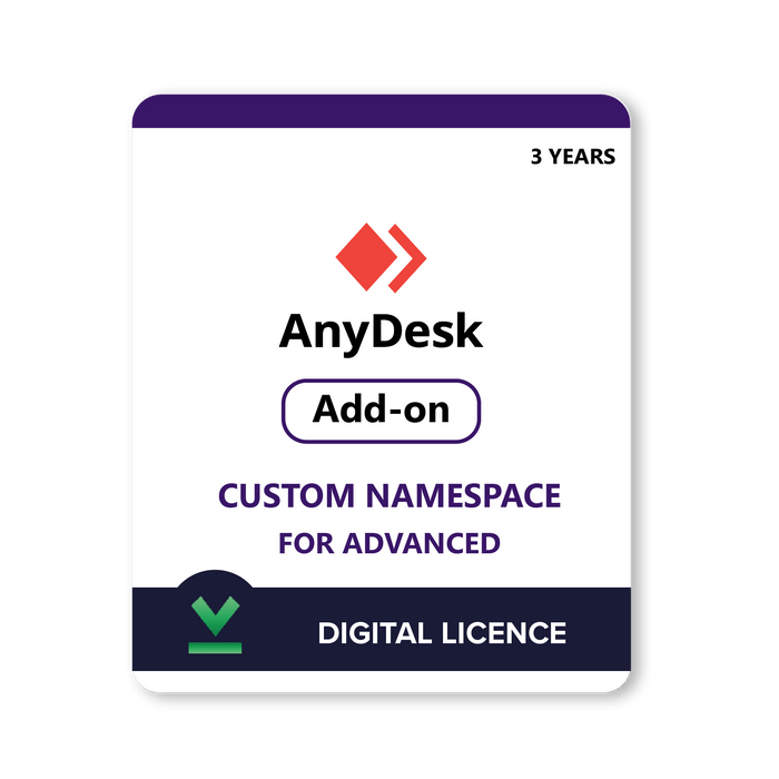 AnyDesk Add-On Custom Namespace за Standard или Advanced | Различни варианти за срок на абонамента – Дигитален лиценз