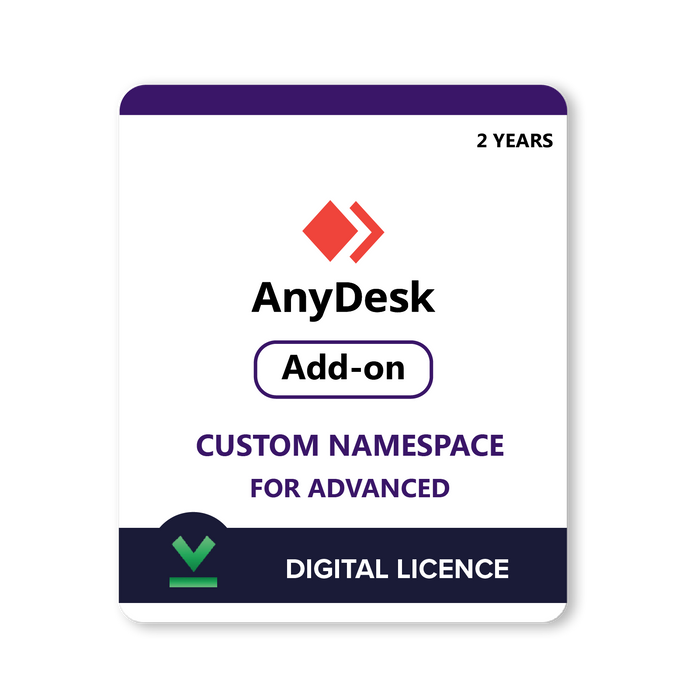 AnyDesk Add-On Custom Namespace за Standard или Advanced | Различни варианти за срок на абонамента – Дигитален лиценз