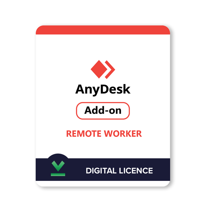 AnyDesk добавка за отдалечен служител (на брой) | Различни опции за срок на абонамент – цифров лиценз