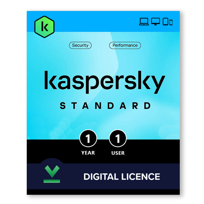 Kaspersky Standard 1 appareil | 1 an - Licence numérique
