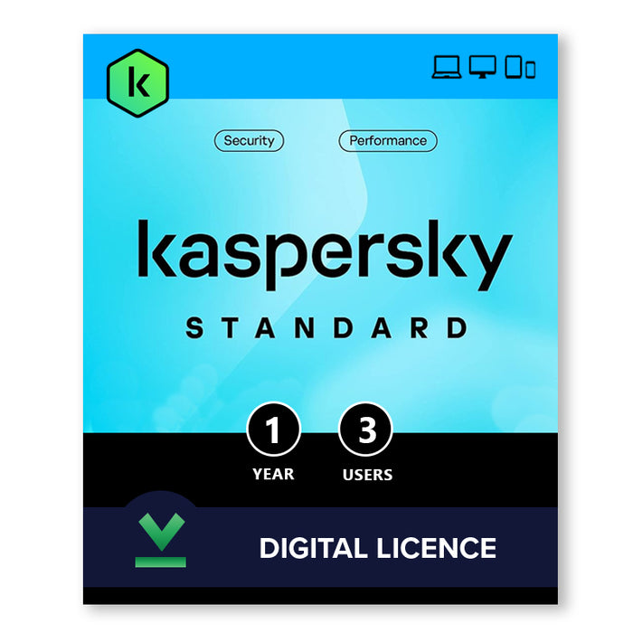 Kaspersky Standard 3 устройства | 1 година - дигитален лиценз