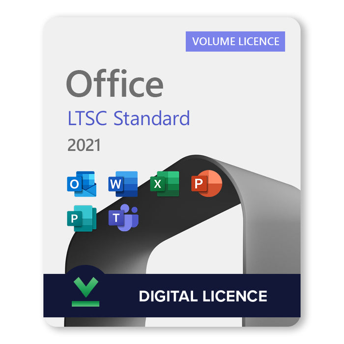 Licence numérique Microsoft Office 2021 LTSC Standard (Volume)