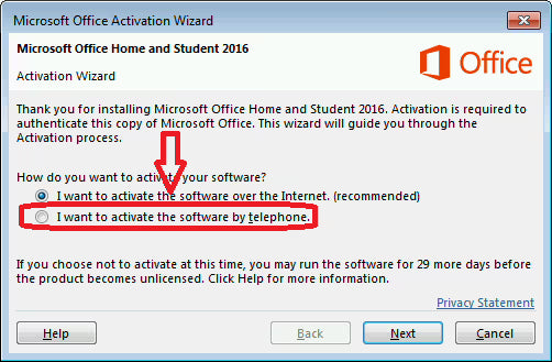 Microsoft Office installation steps