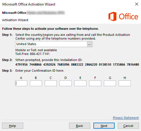 Microsoft Office installation steps