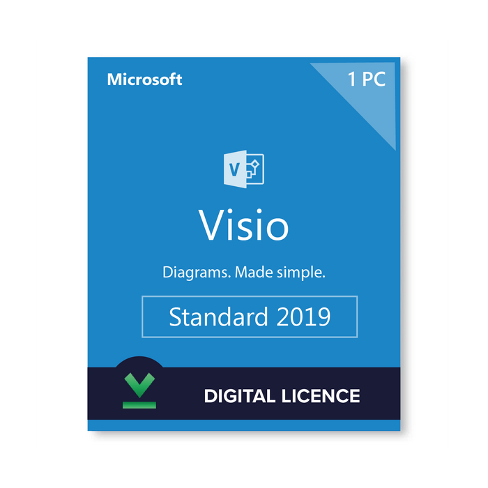 Microsoft Visio Standard 2019 Digital Licence