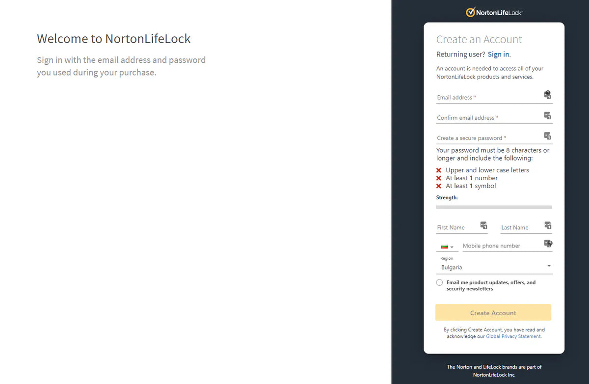 Norton installation steps