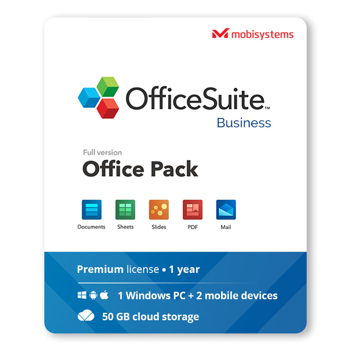 „OfficeSuite Business“ skaitmeninė licencija