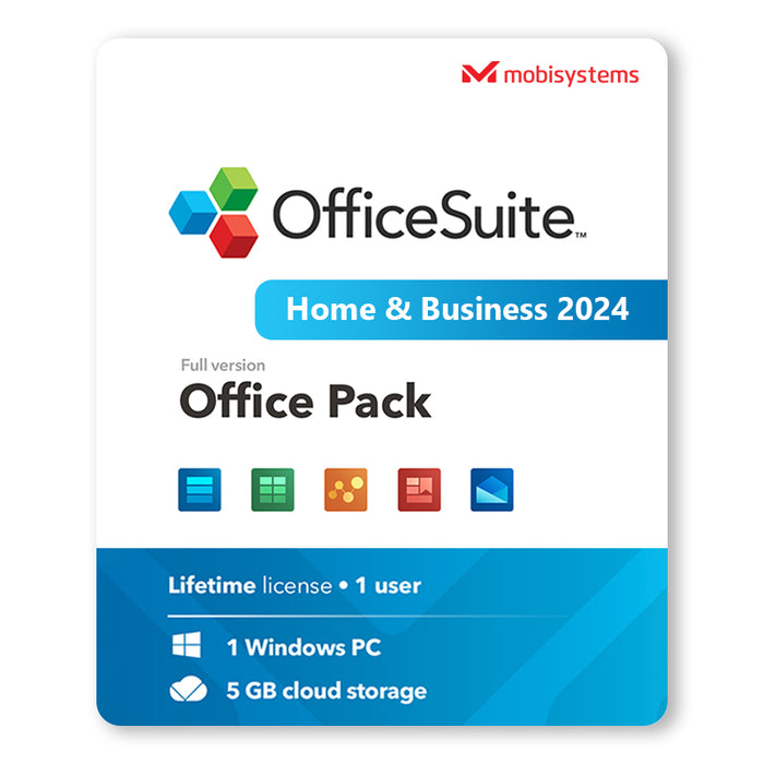 "OfficeSuite" Home and Business 2024 Perleidžiamoji skaitmeninė licencija
