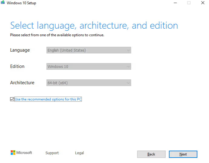 Windows 10/11 installation steps