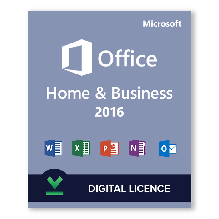 Microsoft Office 2016 Home and Business - download digital licence