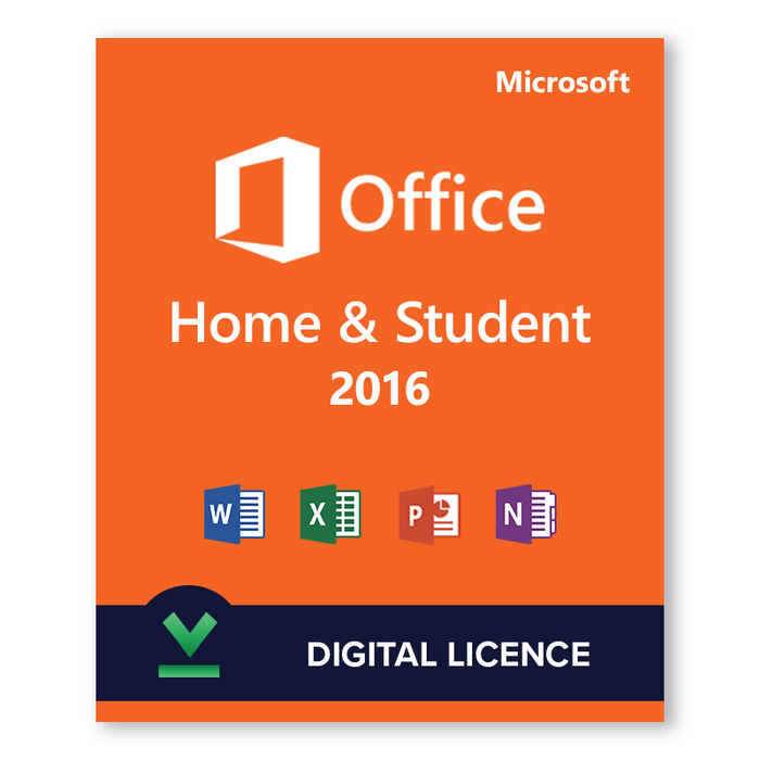 Microsoft Office 2016 Famille et Étudiant - Licence en téléchargement