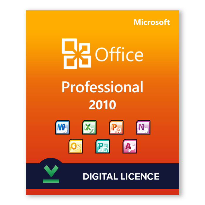 Microsoft Office 2010 Professional Licence numérique