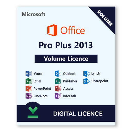 Microsoft Office Volume Licence Pro Plus 2013 - download digital licence