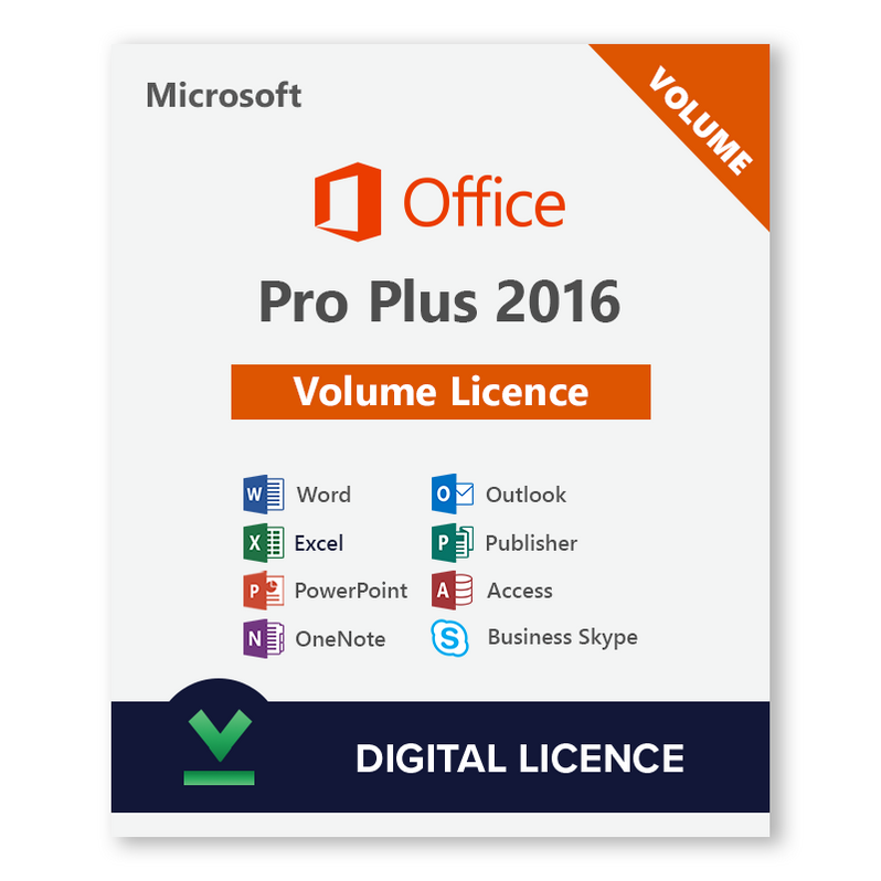 Buy Office 2016 Professional Plus Volume Digital Licence Different