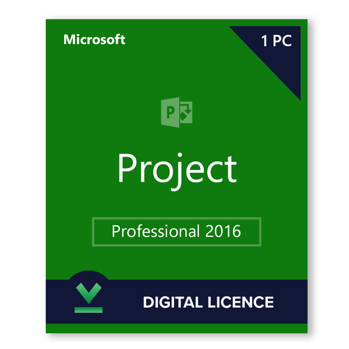 "Microsoft" Project Professional 2016 Skaitmeninė licencija