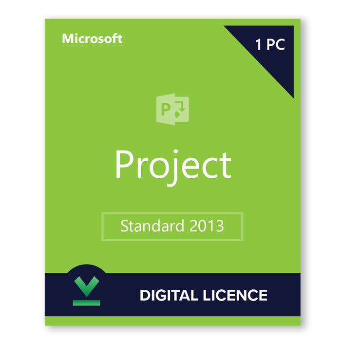 Microsoft Project Standard 2013 digitālā licence