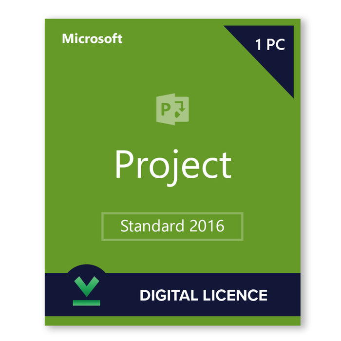 Microsoft Project Standard 2016 digitālā licence