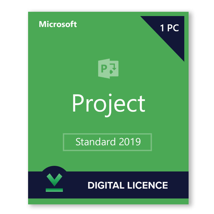 Digitale licentie voor Microsoft Project Standard 2019