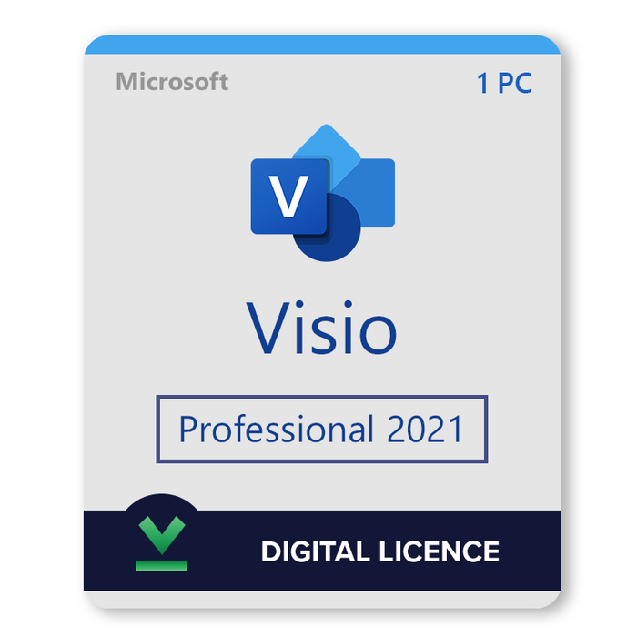 "Microsoft Visio Professional 2021" skaitmeninė licencija