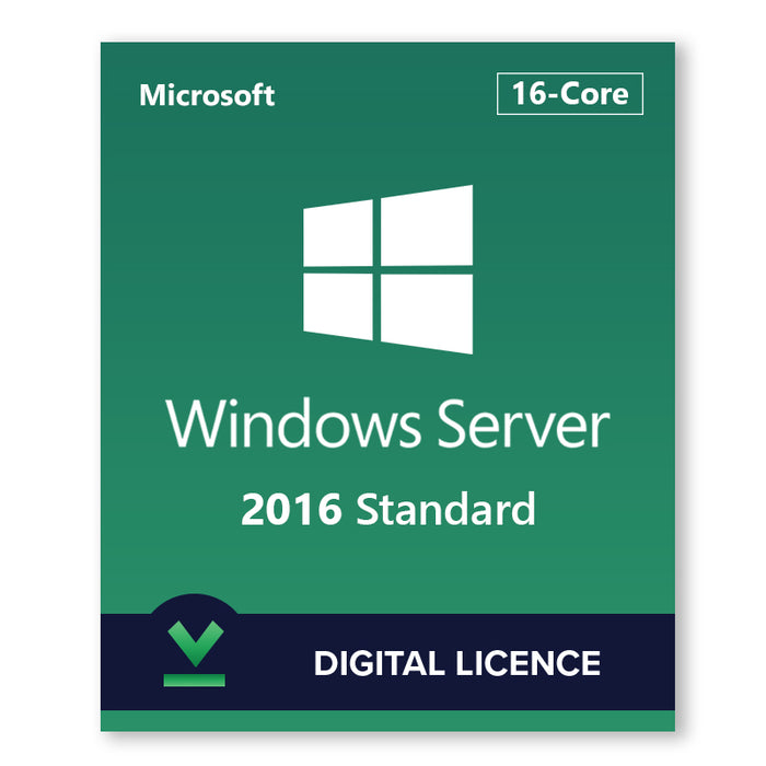 Microsoft Windows Server 2016 Standard | 16 kodolu | Digitālā licence