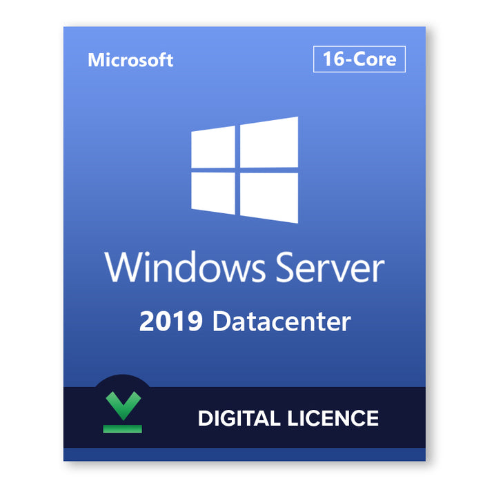 Microsoft Windows Server 2019 Datacenter | 16 kodolu | Digitālā licence