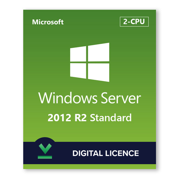 "Microsoft Windows Server 2012 R2 Standard" | 2 kompiuterių | Skaitmeninė licencija
