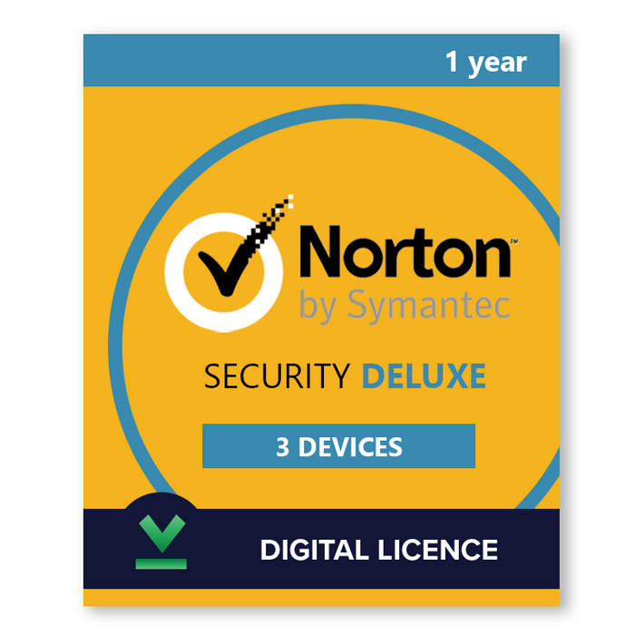 Norton Security Deluxe 3-apparaten | 1 jaar - Digitale licentie