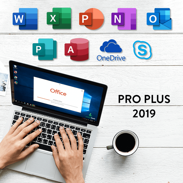 Windows 10 Pro + Microsoft Office 2019 Professional Plus - Paket - Elektronička licenca