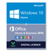 Windows 10 Home + Microsoft Office Home & Business 2016 - lejupielādēt digitālo licenci