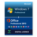 Windows 7 Professional SP1 32bit y 64bit y Microsoft Office Professional 2013 bundle - descargar licencia digital