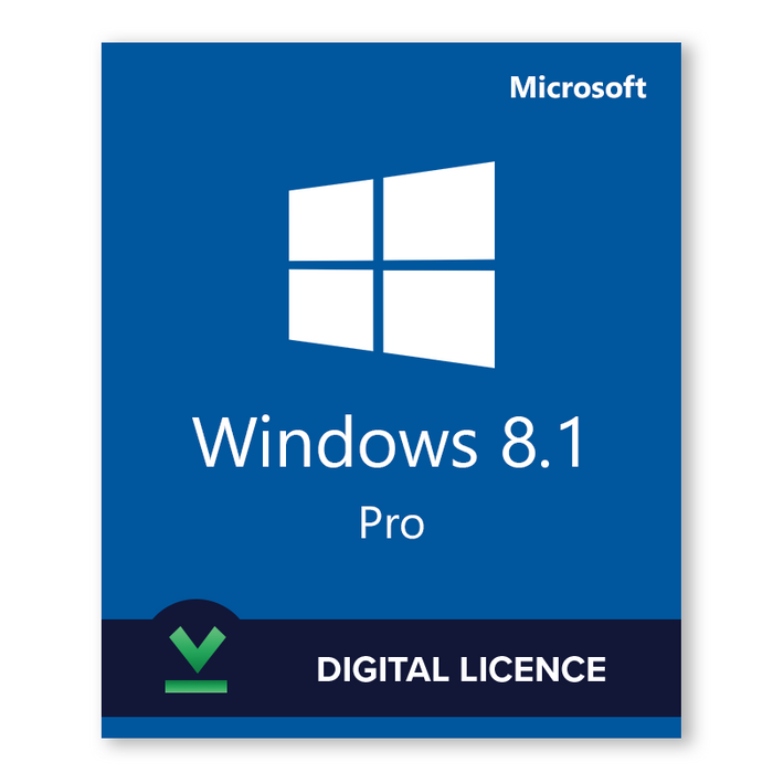 Windows 8.1 Pro 32bit un 64bit - lejupielādēt digitālo licenci
